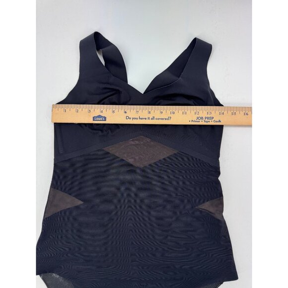 Honeylove Black Sculptwear Bodysuit With Mesh Panels Size L - Picture 7 of 14
